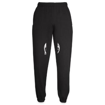 Eat Sleep Rave Repeat Essen Schlafen Raven Spruch - Unisex Jogginghose - Schwarz - Vorne - AI Model Female 172 light (172cm)