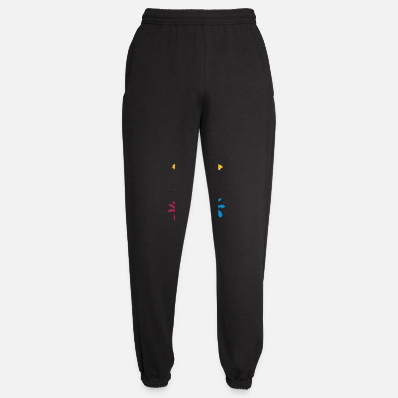 Silhouette Palmen Sonnenuntergang - Unisex Jogginghose - Schwarz