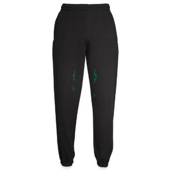 Bande dessinée du lion - Pantalon de jogging unisexe - noir - Devant - AI Model Female 172 light (172cm)