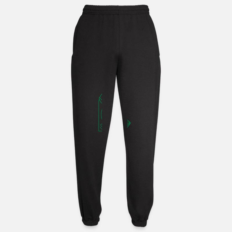 Whale diving and ocean waves - Unisex Joggers - black