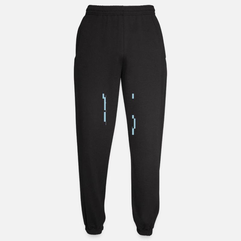 eule pixel - Unisex Jogginghose - Schwarz