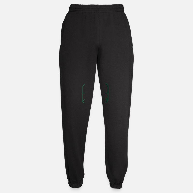 BOHO Pyramide auf dem Mond - Unisex Jogginghose - Schwarz