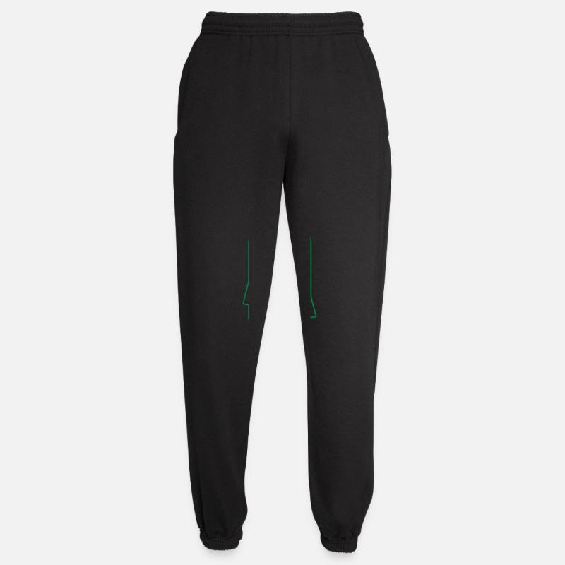 BOHO Mondphasen bogen mit Wald - Unisex Jogginghose - Schwarz