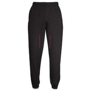 pizza thinks about me - Unisex Joggers - black - Front - AI Model Female 172 light (172cm)