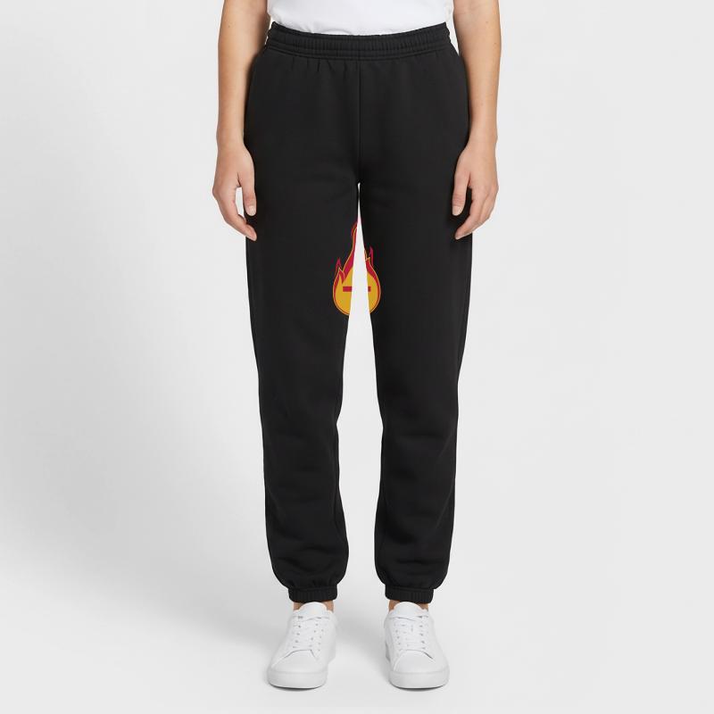 fire flames hot burn burned torch loder Unisex Joggers