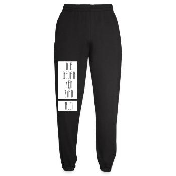 Die Gedanken sind Blei - Unisex Jogginghose - Schwarz - Vorne - AI Model Female 172 light (172cm)