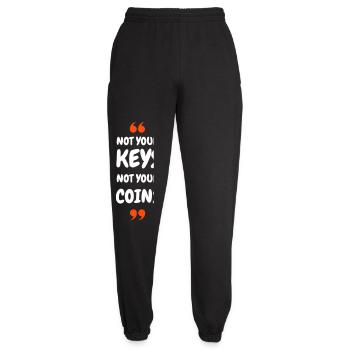 Not Your Keys. Not your Coins! for Hodler & Crypto - Unisex Joggers - black - Front - AI Model Female 172 light (172cm)