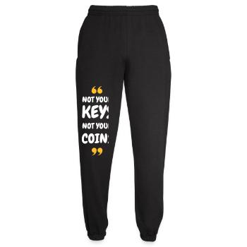 Bitcoin 2025 Security-Not Your Keys Not Your Coin - Unisex Joggers - black - Front - AI Model Female 172 light (172cm)