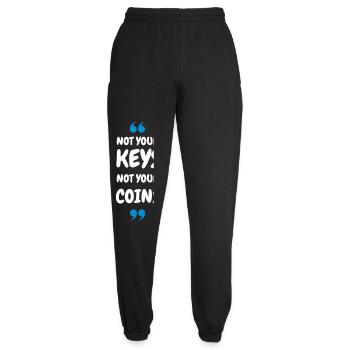 Not Your Keys. Not your Coins! für Hodler & Krypto - Unisex Jogginghose - Schwarz - Vorne - AI Model Female 172 light (172cm)