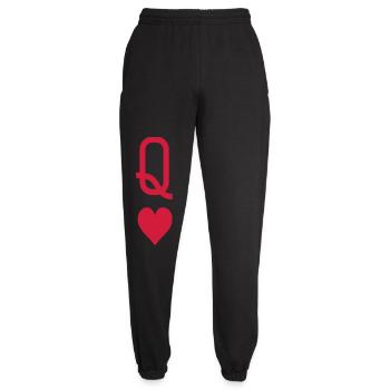 Queen_of_hearts - Unisex Jogginghose - Schwarz - Vorne - AI Model Female 172 light (172cm)