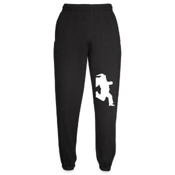 Running Santa Claus Geschenk - Unisex Jogginghose - Schwarz - Vorne - AI Model Female 172 light (172cm)