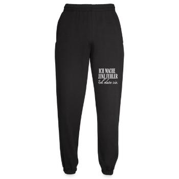 I don't make mistakes, I date her - Unisex Joggers - black - Front - AI Model Female 172 light (172cm)