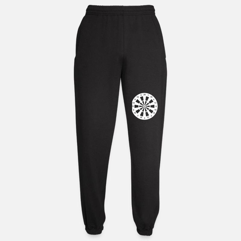 Dartscheibe in schwarz-weiß - Unisex Jogginghose - Schwarz