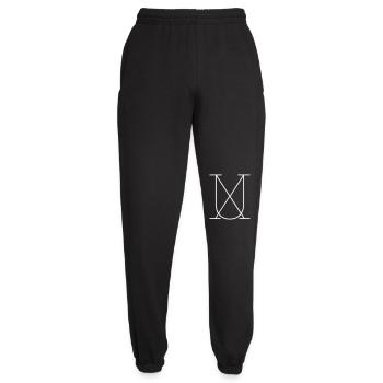 Cadeau de signe de typographie X pour U - Pantalon de jogging unisexe - noir - Devant - AI Model Female 172 light (172cm)