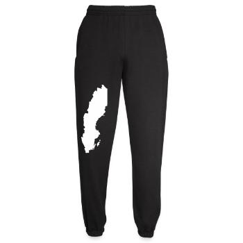 Schweden Silhouette Print - Unisex Jogginghose - Schwarz - Vorne - AI Model Female 172 light (172cm)