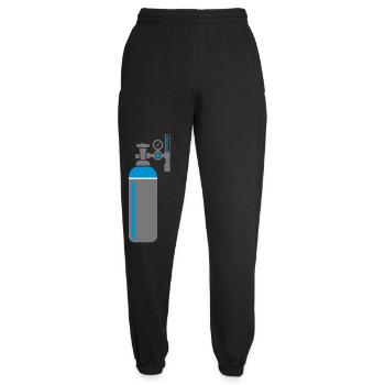 Gas Cylinder Welding Workshop - Unisex Joggers - black - Front - AI Model Female 172 light (172cm)