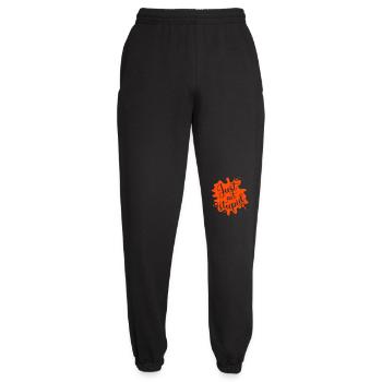 Just act stupid, stell dich dumm - Unisex Jogginghose - Schwarz - Vorne - AI Model Female 172 light (172cm)