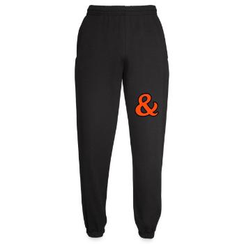 Et des panneaux - Pantalon de jogging unisexe - noir - Devant - AI Model Female 172 light (172cm)