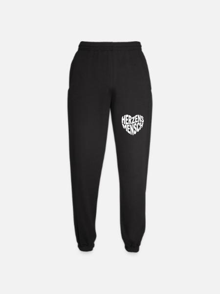 Herzensmensch Herzform - Unisex Jogginghose - Schwarz