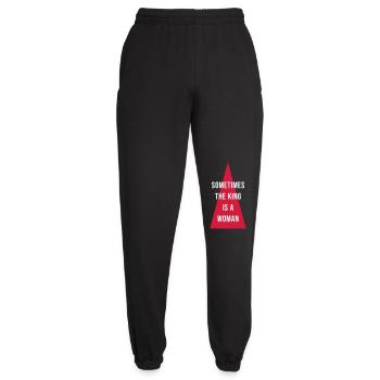Sometimes The King Is A Woman - Unisex Joggers - black - Front - AI Model Female 172 light (172cm)