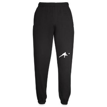 Radiant volleyball player in action - Unisex Joggers - black - Front - AI Model Female 172 light (172cm)