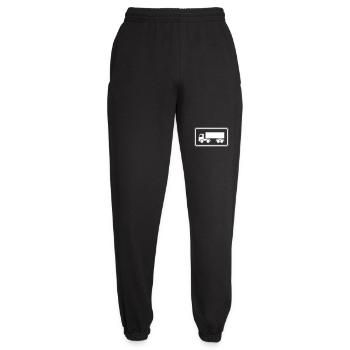 Sign Truck Trucker Truck print positive - Unisex Joggers - black - Front - AI Model Female 172 light (172cm)