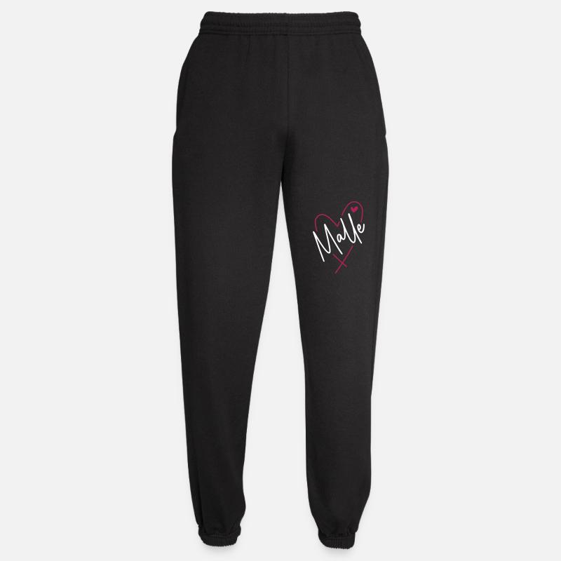 Malle Herz - Unisex Jogginghose - Schwarz