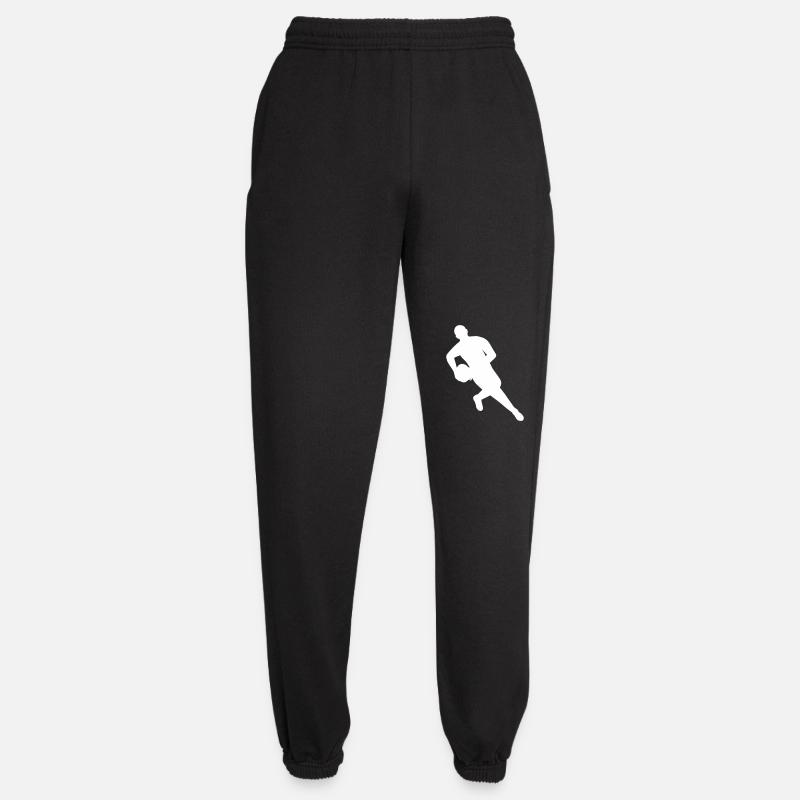 Rugby in Bewegung - Unisex Jogginghose - Schwarz