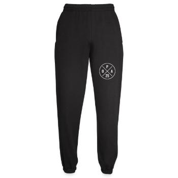 Opa 25 - Baby Ankündigung - Nachwuchs - Opa 2025 - Unisex Jogginghose - Schwarz - Vorne - AI Model Female 172 light (172cm)