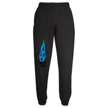 flammen - Unisex Jogginghose - Schwarz - Vorne - AI Model Female 172 light (172cm)