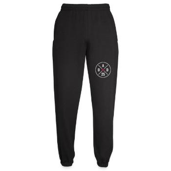 Dad 25 Baby Dad Heart Father's Day Gift Dad 2025 - Unisex Joggers - black - Front - AI Model Female 172 light (172cm)