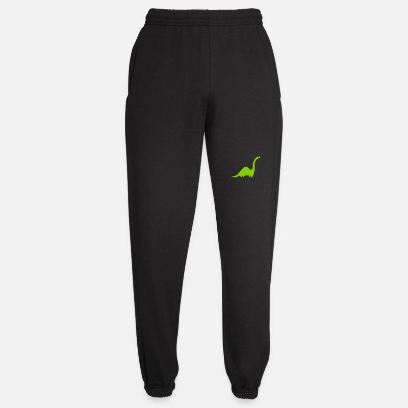 Dino Langhals - anpassbare Motivfarben - Unisex Jogginghose - Schwarz