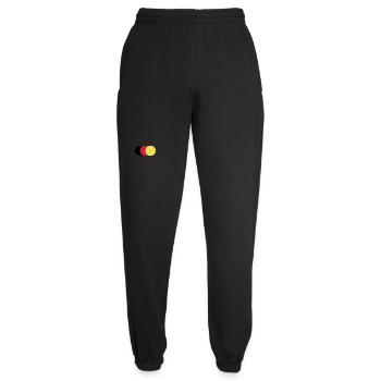 farbige Punkte - Unisex Jogginghose - Schwarz - Vorne - AI Model Female 172 light (172cm)