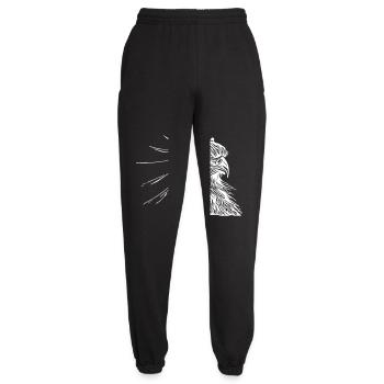 Vogel - Unisex Jogginghose - Schwarz - Vorne - AI Model Female 172 light (172cm)