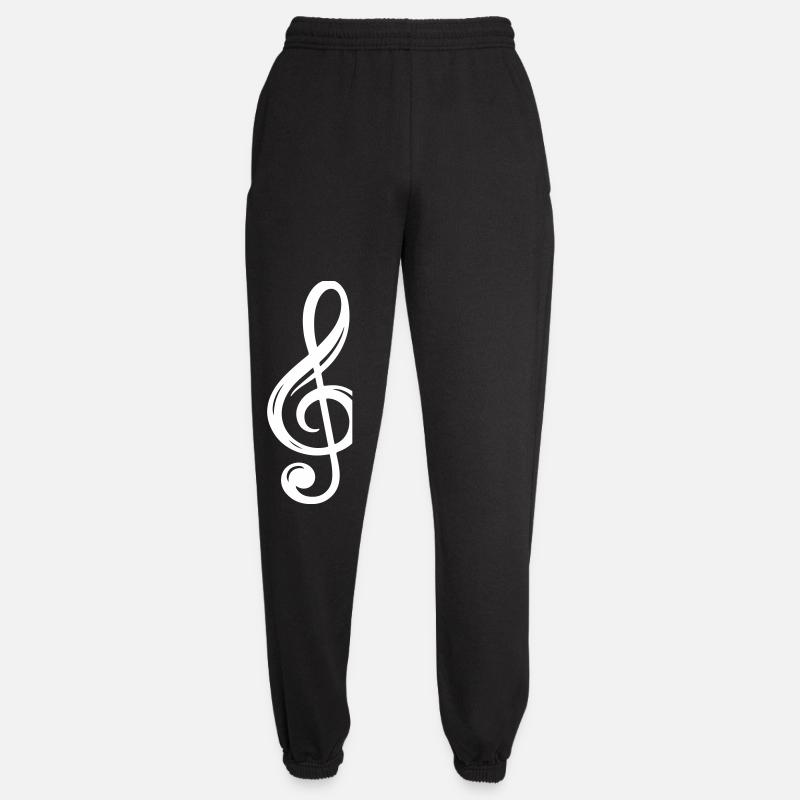 clef symbol - Unisex Joggers - black