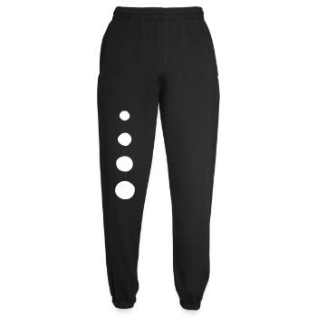 Ornement de points - Les cercles disparaissent (Vectorgraphique) - Pantalon de jogging unisexe - noir - Devant - AI Model Female 172 light (172cm)