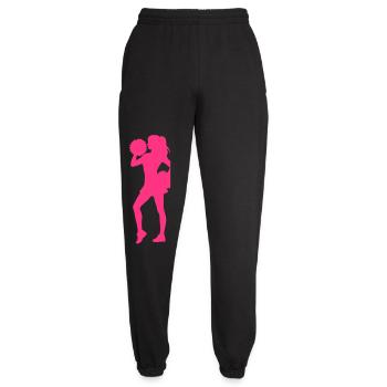 Cheerleader Silhouette mit Pomponen - Unisex Jogginghose - Schwarz - Vorne - AI Model Female 172 light (172cm)