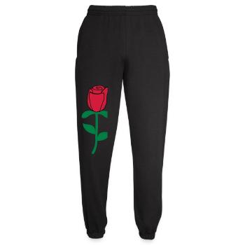 roses - Pantalon de jogging unisexe - noir - Devant - AI Model Female 172 light (172cm)