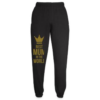 Die beste Mutter der Welt - Muttertag - Unisex Jogginghose - Schwarz - Vorne - AI Model Female 172 light (172cm)