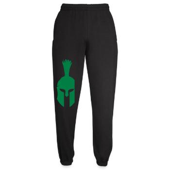 Spartanischer Helm Minimalist - Unisex Jogginghose - Schwarz - Vorne - AI Model Female 172 light (172cm)