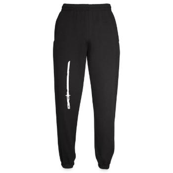 Katana Schwert Japan Vintage Icon Design - Unisex Jogginghose - Schwarz - Vorne - AI Model Female 172 light (172cm)