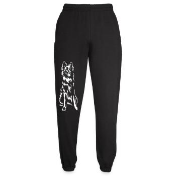 Groenendael « Édition Noire » - Pantalon de jogging unisexe - noir - Devant - AI Model Female 172 light (172cm)