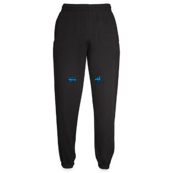 Zug Eisenbahn Dampflok Wagons - Unisex Jogginghose - Schwarz - Vorne - AI Model Female 172 light (172cm)