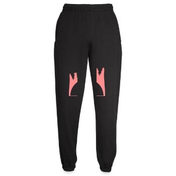 lever de soleil palmiers vacances Miami vacances soleil som - Pantalon de jogging unisexe - noir - Devant - AI Model Female 172 light (172cm)