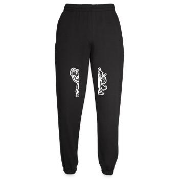 Einhorn Team Party Geburtstag - Unisex Jogginghose - Schwarz - Vorne - AI Model Female 172 light (172cm)