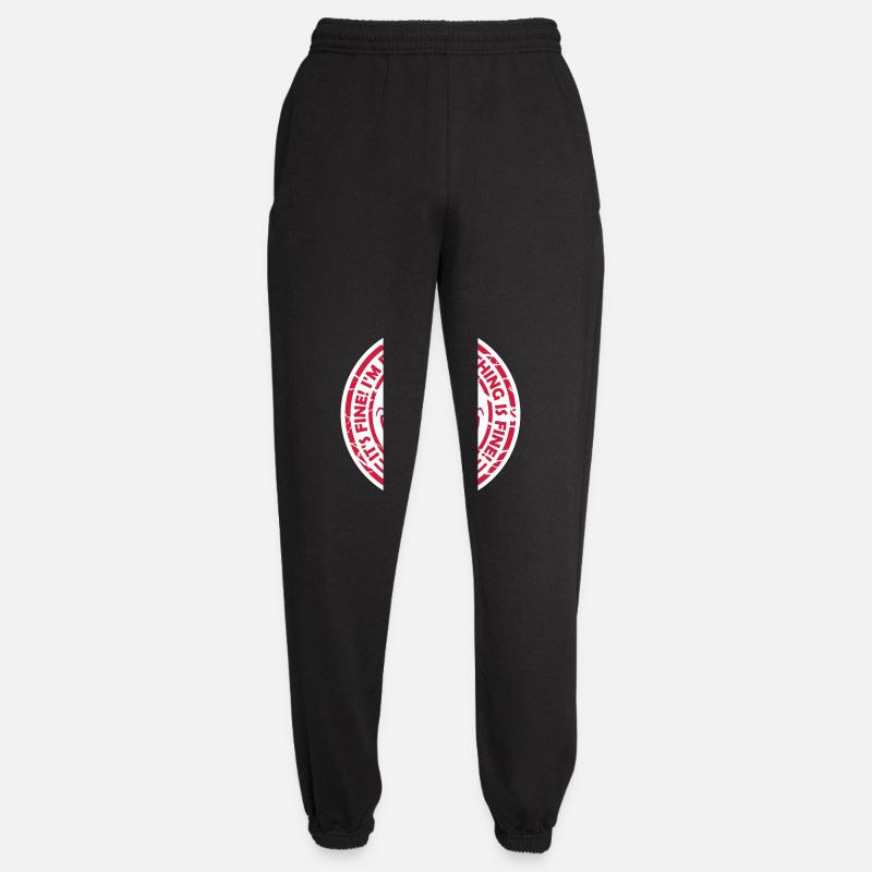 everything is fine Zitat - Unisex Jogginghose - Schwarz