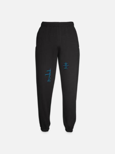 modèle de rangée beaucoup piste mât électrique puissance poteau ele - Pantalon de jogging unisexe - noir
