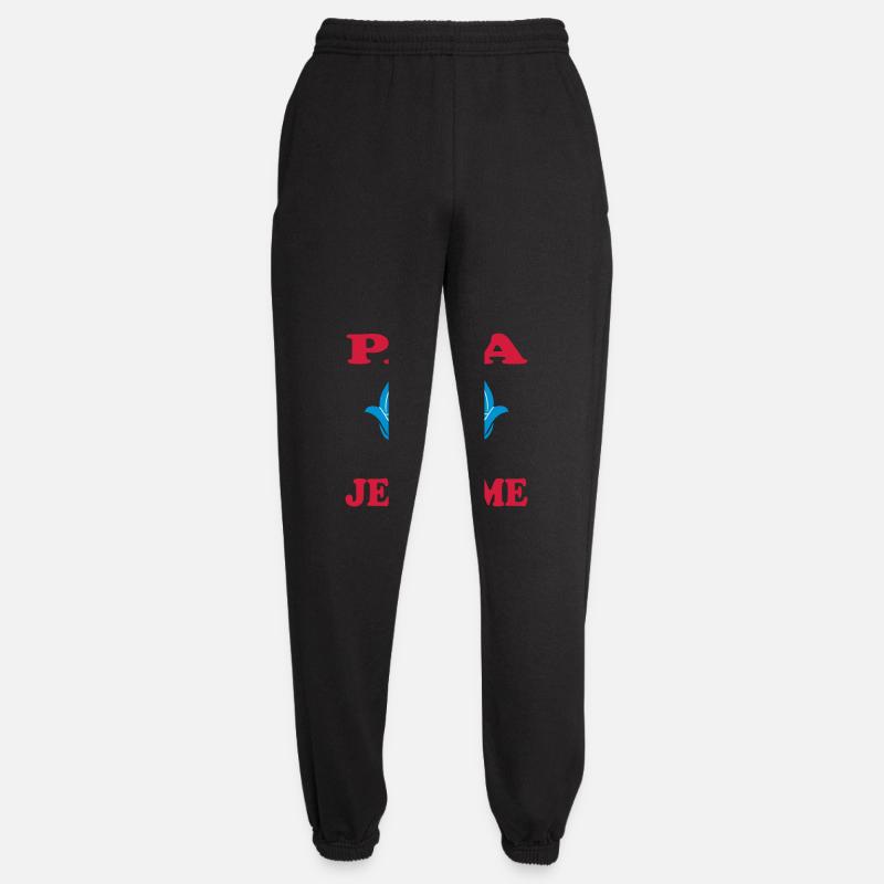 PAPA JE T'AIME - Pantalon de jogging unisexe - noir
