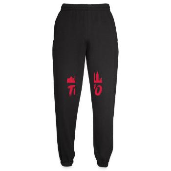 Tokyo Skyline - Unisex Joggers - black - Front - AI Model Female 172 light (172cm)
