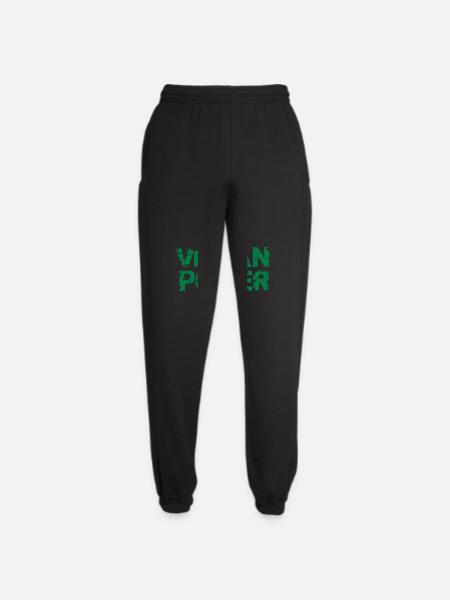 Vegan Power Logo - Unisex Joggers - black